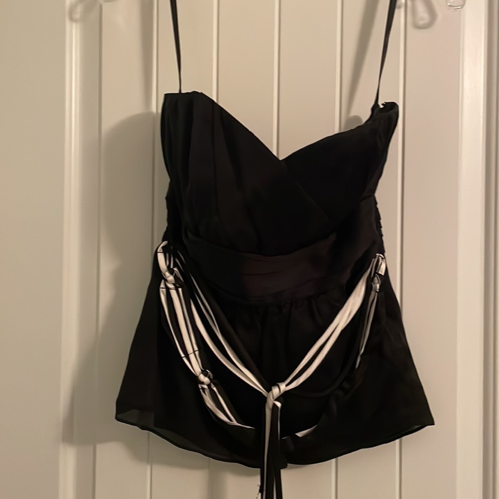 Black corset dress top